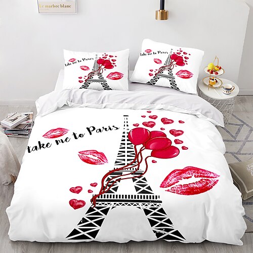 Capa de edredom Torre Eiffel 3d conjuntos de cama capa de edredom com 1 capa de edredom ou colcha, 1 lençol, 2 fronhas para casal/queen/rei (1 fronha para solteiro/solteiro)
Capa de edredom Torre Eiffel 3d conjuntos de cama capa de edredom com 1 capa de edredom ou colcha, 1 lençol, 2 fronhas para casal/queen/rei (1 fronha para solteiro/solteiro)