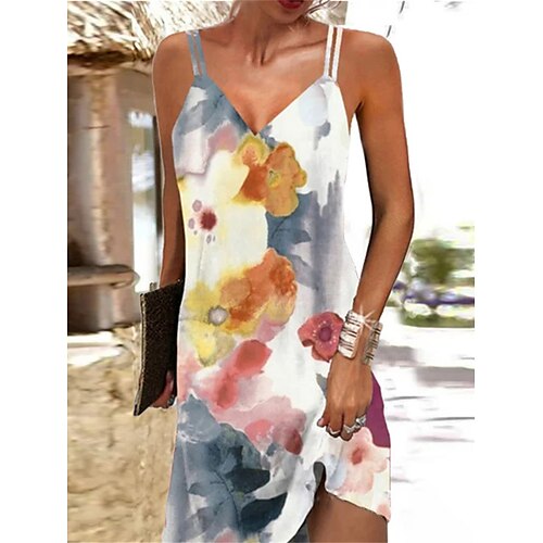 Dame Afslappet påklædning Sommerkjole Slip kjole Blomstret Trykt mønster Med stropper Mini kjole Mode Moderne udendørs Daglig Uden ærmer Løstsiddende Gul Forår Sommer S M L XL XXL
Dame Afslappet påklædning Sommerkjole Slip kjole Blomstret Trykt mønster Med stropper Mini kjole Mode Moderne udendørs Daglig Uden ærmer Løstsiddende Gul Forår Sommer S M L XL XXL