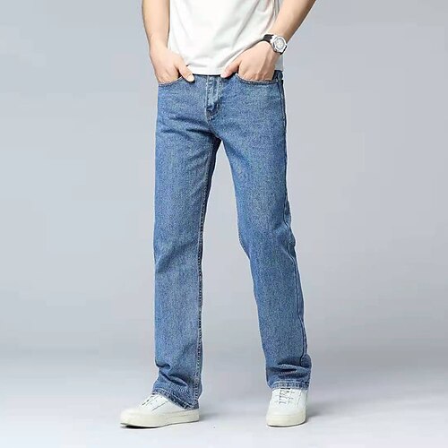 Per uomo Jeans Pantaloni Pantaloni di denim Tasche Gamba dritta Tinta unita Comfort Indossabile Esterno Giornaliero Moda Informale Blu
Per uomo Jeans Pantaloni Pantaloni di denim Tasche Gamba dritta Tinta unita Comfort Indossabile Esterno Giornaliero Moda Informale Blu