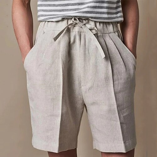 Homens Calção Shorts de linho Shorts de verão Shorts de praia Short plissado Com Cordão Cintura elástica Tecido Respirável Macio Curto Casual Diário Feriado Misto de Algodão e Linho Roupa de rua
Homens Calção Shorts de linho Shorts de verão Shorts de praia Short plissado Com Cordão Cintura elástica Tecido Respirável Macio Curto Casual Diário Feriado Misto de Algodão e Linho Roupa de rua