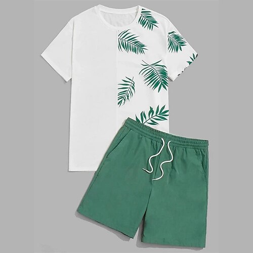 Per uomo Set di pantaloncini e magliette Completi con t-shirt Pop art A foglia Girocollo Abbigliamento Stampa 3D Esterno Giornaliero Manica corta Stampa 3D 2 pezzi 2 pezzi Originale Informale Comodo
Per uomo Set di pantaloncini e magliette Completi con t-shirt Pop art A foglia Girocollo Abbigliamento Stampa 3D Esterno Giornaliero Manica corta Stampa 3D 2 pezzi 2 pezzi Originale Informale Comodo