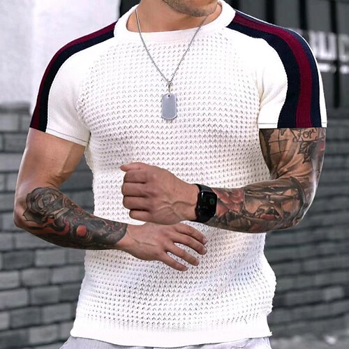 Herre T-shirt Vaffelskjorte Bluse Vanlig Rund hals Gade Daglig Kort Ærme Tøj Strik Ferie Mode Træning
Herre T-shirt Vaffelskjorte Bluse Vanlig Rund hals Gade Daglig Kort Ærme Tøj Strik Ferie Mode Træning