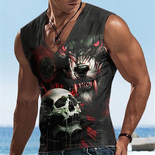 Per uomo Panciotto Pop art Animali Teschi A V Abbigliamento Stampa 3D Giornaliero Da mare Senza maniche Stampa 3D Originale Informale Comodo
Per uomo Panciotto Pop art Animali Teschi A V Abbigliamento Stampa 3D Giornaliero Da mare Senza maniche Stampa 3D Originale Informale Comodo
