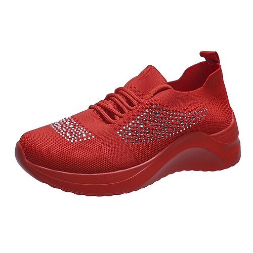 Dame Treningssko Store størrelser Plattform joggesko utendørs Atletisk Daglig Rhinsten Flat hæl Rund Tå Sportslig Fritid Klassisk Tennis sko Gange Flying Weaving Tøfler Helfarge Svart Hvit Rosa
Dame Treningssko Store størrelser Plattform joggesko utendørs Atletisk Daglig Rhinsten Flat hæl Rund Tå Sportslig Fritid Klassisk Tennis sko Gange Flying Weaving Tøfler Helfarge Svart Hvit Rosa