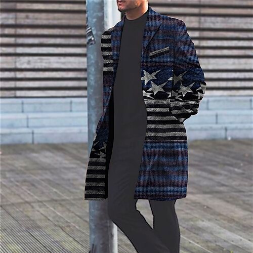 Per uomo Cappotto Tenere al caldo Ufficio Monopetto A quadri Stella Stampe astratte Grafica stampata in 3D Collo ripiegabile Di tendenza Giacca Capispalla Manica lunga Tasche Autunno inverno
Per uomo Cappotto Tenere al caldo Ufficio Monopetto A quadri Stella Stampe astratte Grafica stampata in 3D Collo ripiegabile Di tendenza Giacca Capispalla Manica lunga Tasche Autunno inverno
