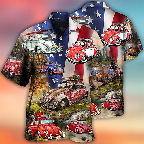 Homme Chemise Chemise hawaïenne Drapeau Chat Imprimés Photos Col rabattu Bleu Casual Vacances Manche Courte Bouton bas Imprimer Vêtement Tenue Tropique Mode Hawaïen Flexible
Homme Chemise Chemise hawaïenne Drapeau Chat Imprimés Photos Col rabattu Bleu Casual Vacances Manche Courte Bouton bas Imprimer Vêtement Tenue Tropique Mode Hawaïen Flexible
