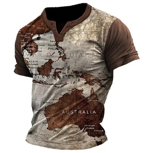 Per uomo maglietta Pop art Mappa del mondo A V Abbigliamento Stampa 3D Giornaliero Sport Manica corta Pulsante Stampa Di tendenza Originale Informale
Per uomo maglietta Pop art Mappa del mondo A V Abbigliamento Stampa 3D Giornaliero Sport Manica corta Pulsante Stampa Di tendenza Originale Informale