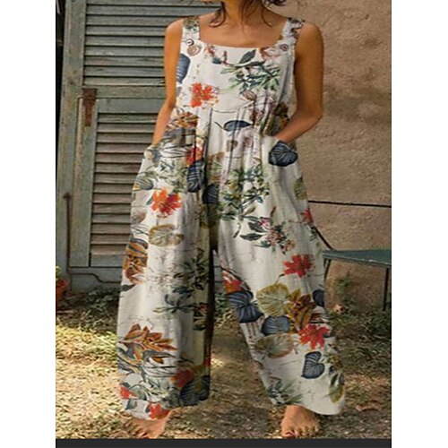 Combinaison Femme Poche Imprimer Floral Col Carré basique du quotidien Vacances Standard Sans Manches Blanche S Printemps
Combinaison Femme Poche Imprimer Floral Col Carré basique du quotidien Vacances Standard Sans Manches Blanche S Printemps