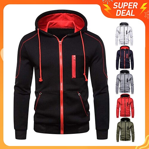 Men's Hoodie Black Army Green Light gray Red Navy Blue Hooded Color Block Fleece Cool Casual Essential Winter Clothing Apparel Hoodies Sweatshirts
Men's Hoodie Black Army Green Light gray Red Navy Blue Hooded Color Block Fleece Cool Casual Essential Winter Clothing Apparel Hoodies Sweatshirts