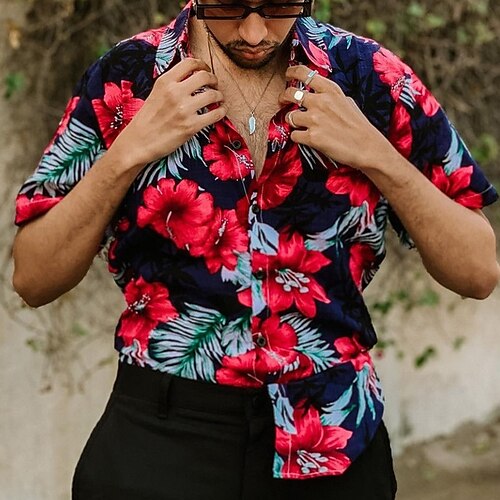 Herre Skjorte Hawaii skjorte Skjorte med knapper Sommerskjorte Uformell skjorte Rød Kortermet Grafiske trykk Blomst / Planter Aftæpning Gate Daglig Trykt mønster Klær Mote Fritid Bekvem
Herre Skjorte Hawaii skjorte Skjorte med knapper Sommerskjorte Uformell skjorte Rød Kortermet Grafiske trykk Blomst / Planter Aftæpning Gate Daglig Trykt mønster Klær Mote Fritid Bekvem