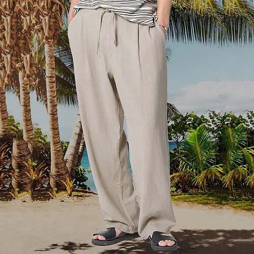 Per uomo Pantaloni di lino Pantaloni Pantaloni estivi Pantaloni da spiaggia Pantaloni con pieghe A cordoncino Vita elastica Liscio Traspirante Morbido Informale Giornaliero Per eventi Misto cotone e
Per uomo Pantaloni di lino Pantaloni Pantaloni estivi Pantaloni da spiaggia Pantaloni con pieghe A cordoncino Vita elastica Liscio Traspirante Morbido Informale Giornaliero Per eventi Misto cotone e