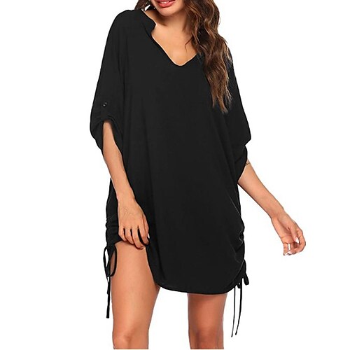 Per donna Prendisole Abito da spiaggia Abbigliamento da spiaggia Mini abito Increspato Di tendenza Informale Liscio A V Mezza manica Morbido Esterno Giornaliero blu navy Nero 2023 Primavera Estate S
Per donna Prendisole Abito da spiaggia Abbigliamento da spiaggia Mini abito Increspato Di tendenza Informale Liscio A V Mezza manica Morbido Esterno Giornaliero blu navy Nero 2023 Primavera Estate S