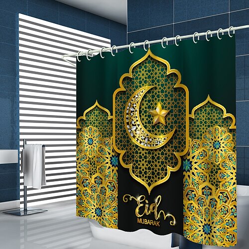 Ramadan-Duschvorhang mit Haken, muslimische Ramadan-Gebetsdecke, bedruckte Badezimmerdekoration, wasserdichter Duschvorhang mit Haken
Ramadan-Duschvorhang mit Haken, muslimische Ramadan-Gebetsdecke, bedruckte Badezimmerdekoration, wasserdichter Duschvorhang mit Haken