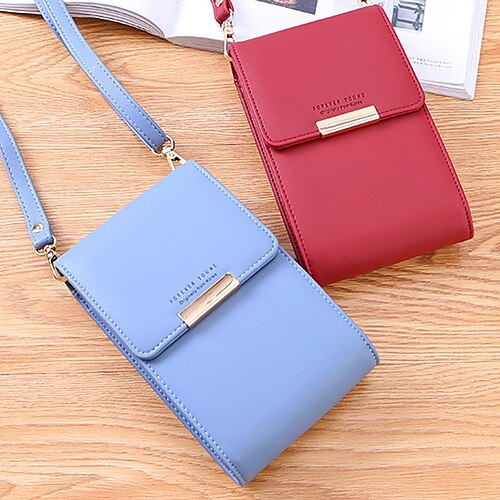 Dame Crossbody-veske Lommebok Pung Mobilveske Lommebok for kredittkortholder PU lær Daglig Ferie Glidelås Justerbare Vanntett Lettvekt Helfarge Vin Svart Rosa
Dame Crossbody-veske Lommebok Pung Mobilveske Lommebok for kredittkortholder PU lær Daglig Ferie Glidelås Justerbare Vanntett Lettvekt Helfarge Vin Svart Rosa