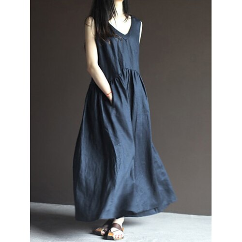 Per donna Abito in cotone e lino Abito casual Vestito svasato Vestito maxi Misto cotone Essenziale Informale Esterno Da mare A V Tasche Senza maniche Estate Primavera 2023 Standard Blu marino
Per donna Abito in cotone e lino Abito casual Vestito svasato Vestito maxi Misto cotone Essenziale Informale Esterno Da mare A V Tasche Senza maniche Estate Primavera 2023 Standard Blu marino