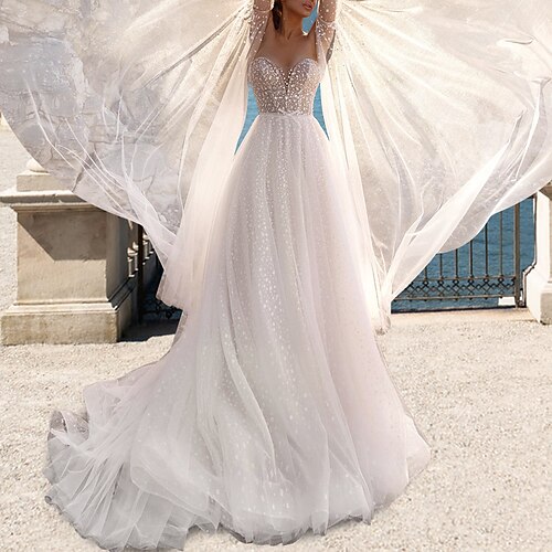 Spiaggia / Destinazione Brillante e glitterato Abiti da sposa Strascico di corte A tubino Manica lunga Senza bretelline Tulle Con Fiocco (fiocchi) A pieghe 2023 Primavera estate Abiti da sposa
Spiaggia / Destinazione Brillante e glitterato Abiti da sposa Strascico di corte A tubino Manica lunga Senza bretelline Tulle Con Fiocco (fiocchi) A pieghe 2023 Primavera estate Abiti da sposa