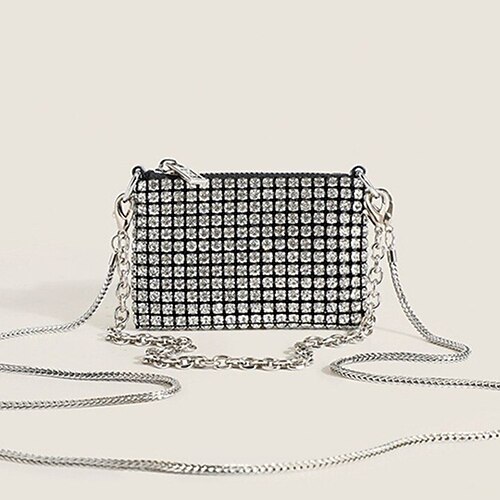 Per donna Evening Bag pelle sintetica Feste Con diamantini Dettagli con cristalli Leggero Tinta unica Bianco
Per donna Evening Bag pelle sintetica Feste Con diamantini Dettagli con cristalli Leggero Tinta unica Bianco