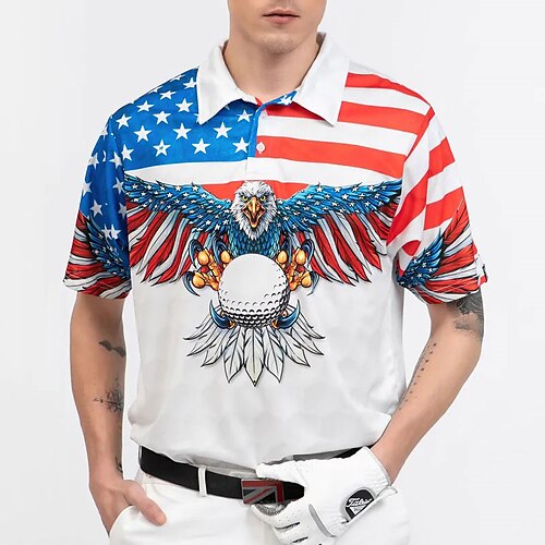 Per uomo POLO Camicia da golf Golf Stampe astratte Aquila Golf Bandiera Collo ripiegabile Blu Esterno Strada Maniche corte Bottone giù Stampa Abbigliamento Di tendenza Originale Informale Morbido
Per uomo POLO Camicia da golf Golf Stampe astratte Aquila Golf Bandiera Collo ripiegabile Blu Esterno Strada Maniche corte Bottone giù Stampa Abbigliamento Di tendenza Originale Informale Morbido