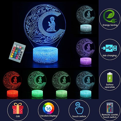 ramadan 3d moon night light 16 cambia colore telecomando mubarak islam chiesa night light decor musulmano atmosfera lampada per camera da letto soggiorno eid al-fitr party light amici credenti regali
ramadan 3d moon night light 16 cambia colore telecomando mubarak islam chiesa night light decor musulmano atmosfera lampada per camera da letto soggiorno eid al-fitr party light amici credenti regali