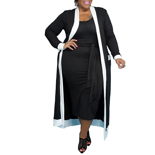 Per donna Plus Size loungewear Completi Collage Di tendenza Comoda Morbido Strada Appuntamento Da mare Poliestere Traspirante Girocollo Manica lunga Vestiti Autunno Primavera Nero Rosa
Per donna Plus Size loungewear Completi Collage Di tendenza Comoda Morbido Strada Appuntamento Da mare Poliestere Traspirante Girocollo Manica lunga Vestiti Autunno Primavera Nero Rosa