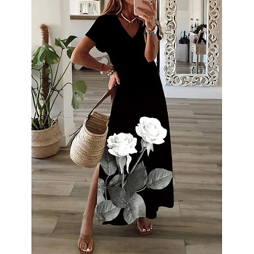 Per donna Abito lungo Abito lungo Abito casual Abito linea A Abito stampato Fiore decorativo Di tendenza Streetwear Giornaliero Appuntamento Da mare Spacco Stampa Manica corta A V Vestito Standard
Per donna Abito lungo Abito lungo Abito casual Abito linea A Abito stampato Fiore decorativo Di tendenza Streetwear Giornaliero Appuntamento Da mare Spacco Stampa Manica corta A V Vestito Standard