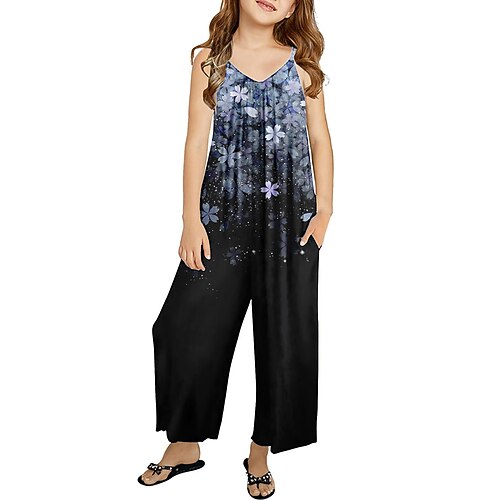 Barn Jente Kjeledress og jumpsuit Blomstret Aktiv utendørs 7-13 år Vår Blå Grønn
Barn Jente Kjeledress og jumpsuit Blomstret Aktiv utendørs 7-13 år Vår Blå Grønn