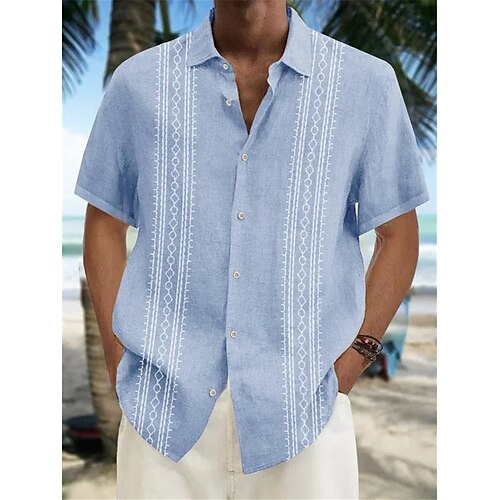 Homme Chemise Imprimés Photos Géométrie Col rabattu Bleu Extérieur Plein Air Manches courtes Bouton bas Imprimer Vêtement Tenue Sportif Mode Vêtement de rue Design
Homme Chemise Imprimés Photos Géométrie Col rabattu Bleu Extérieur Plein Air Manches courtes Bouton bas Imprimer Vêtement Tenue Sportif Mode Vêtement de rue Design