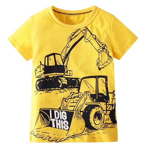 Barn Gutt T skjorte T-skjorte Tegneserie Kortermet Crewneck Barn Topp Skole Mote Daglig Sommer Gul 2-8 år
Barn Gutt T skjorte T-skjorte Tegneserie Kortermet Crewneck Barn Topp Skole Mote Daglig Sommer Gul 2-8 år