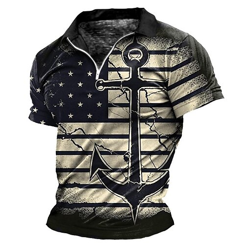 Per uomo POLO Camicia da golf Golf Polo con zip Stampe astratte Timone Bandiera americana Collo ripiegabile Nero Esterno Strada Maniche corte Cerniera Stampa Abbigliamento Di tendenza Originale
Per uomo POLO Camicia da golf Golf Polo con zip Stampe astratte Timone Bandiera americana Collo ripiegabile Nero Esterno Strada Maniche corte Cerniera Stampa Abbigliamento Di tendenza Originale