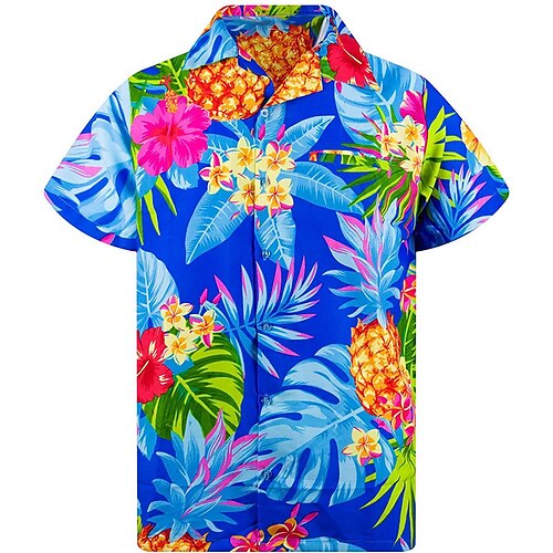Homens Camisa Social Camisa havaiana Floral Ananás Estampas Abstratas Aberto para a Lateral Azul Casual Para Noite Manga Curta Botão para baixo Imprimir Roupa Tropical Havaiana Designer Casual
Homens Camisa Social Camisa havaiana Floral Ananás Estampas Abstratas Aberto para a Lateral Azul Casual Para Noite Manga Curta Botão para baixo Imprimir Roupa Tropical Havaiana Designer Casual