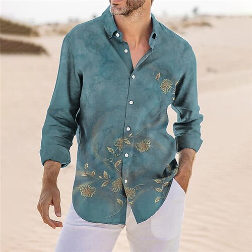Homens Camisa Social Floral Estampas Abstratas Aberto para a Lateral Azul Marron Verde Cinzento Ao ar livre Rua Manga Longa Botão para baixo Imprimir Roupa Moda Boho Roupa de rua Designer
Homens Camisa Social Floral Estampas Abstratas Aberto para a Lateral Azul Marron Verde Cinzento Ao ar livre Rua Manga Longa Botão para baixo Imprimir Roupa Moda Boho Roupa de rua Designer