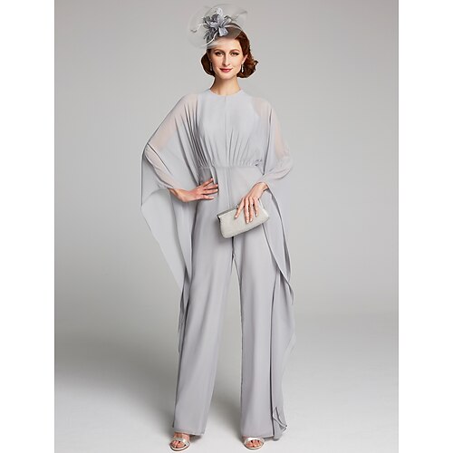 Tute Abito da cerimonia per signora Festa Elegante Con decorazione gioiello Lungo Chiffon Manica lunga con Con ruche Tinta unita 2023
Tute Abito da cerimonia per signora Festa Elegante Con decorazione gioiello Lungo Chiffon Manica lunga con Con ruche Tinta unita 2023