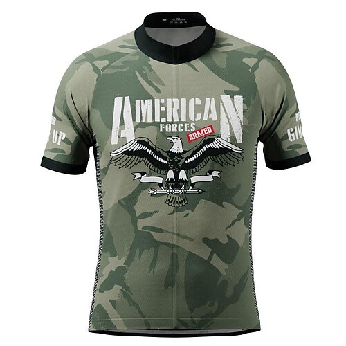 21Grams Herre Sykkeltrøyer Kortermet Sykkel Jersey Topper med 3 baklommer Fjellsykling Veisykling Pustende Fukttransport Hurtigtørkende Refleksbånd Grønn Amerikansk / USA Polyester sport Klær
21Grams Herre Sykkeltrøyer Kortermet Sykkel Jersey Topper med 3 baklommer Fjellsykling Veisykling Pustende Fukttransport Hurtigtørkende Refleksbånd Grønn Amerikansk / USA Polyester sport Klær
