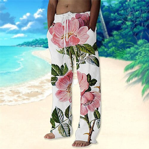 Per uomo Pantaloni Pantaloni estivi Pantaloni da spiaggia A cordoncino Vita elastica Gamba dritta Stampe astratte Floreale Comfort Informale Giornaliero Per eventi Streetwear Hawaiano Bianco Rosa
Per uomo Pantaloni Pantaloni estivi Pantaloni da spiaggia A cordoncino Vita elastica Gamba dritta Stampe astratte Floreale Comfort Informale Giornaliero Per eventi Streetwear Hawaiano Bianco Rosa