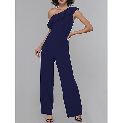Mujer Mono Volante Espalda al Aire Color sólido Un Hombro Ropa de calle Fiesta Fiesta de Cóctel Ajuste regular Sin Mangas Negro Vino Rojo S M L Primavera
Mujer Mono Volante Espalda al Aire Color sólido Un Hombro Ropa de calle Fiesta Fiesta de Cóctel Ajuste regular Sin Mangas Negro Vino Rojo S M L Primavera