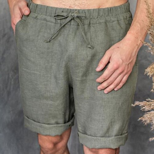 Men's Shorts Linen Shorts Summer Shorts Beach Shorts Drawstring Elastic Waist Plain Breathable Soft Short Casual Daily Holiday Linen / Cotton Blend Streetwear Hawaiian White Navy Blue Micro-elastic
Men's Shorts Linen Shorts Summer Shorts Beach Shorts Drawstring Elastic Waist Plain Breathable Soft Short Casual Daily Holiday Linen / Cotton Blend Streetwear Hawaiian White Navy Blue Micro-elastic