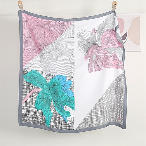 110x110cm firkantet silkeskjerf kvinner enkelt trykk skjerf sateng sjal hår wrap hijab kvinnelig pannebånd bandana blomst halstørkle
110x110cm firkantet silkeskjerf kvinner enkelt trykk skjerf sateng sjal hår wrap hijab kvinnelig pannebånd bandana blomst halstørkle