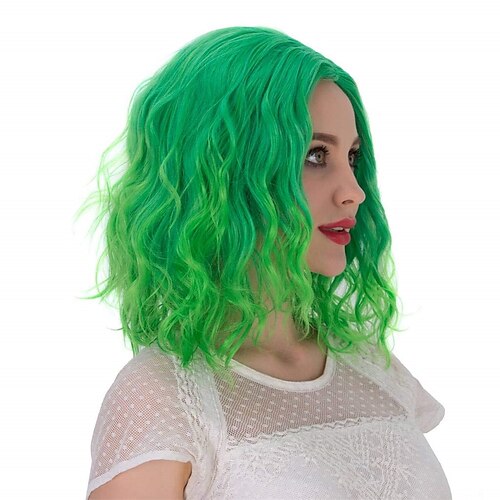 mode 35cm kort krøllet grøn paryk varmebestandig hverdagskjole karnevalsfest maskerade anime cosplay paryk st.patrick's day parykker
mode 35cm kort krøllet grøn paryk varmebestandig hverdagskjole karnevalsfest maskerade anime cosplay paryk st.patrick's day parykker