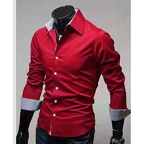 Per uomo Camicie Camicia con bottoni Camicia con colletto Vinaccia Nero Bianco Manica lunga Liscio Colletto Matrimonio Giornaliero Abbigliamento
Per uomo Camicie Camicia con bottoni Camicia con colletto Vinaccia Nero Bianco Manica lunga Liscio Colletto Matrimonio Giornaliero Abbigliamento
