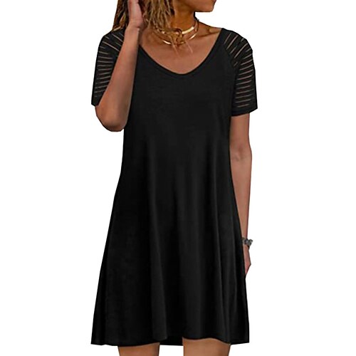 Per donna Vestito casual Abito largo Abito semplice Liscio Traforato A V Vestito longuette Essenziale Streetwear Esterno Giornaliero Manica corta Morbido Nero Bianco Rosa Primavera Estate S M L XL XXL
Per donna Vestito casual Abito largo Abito semplice Liscio Traforato A V Vestito longuette Essenziale Streetwear Esterno Giornaliero Manica corta Morbido Nero Bianco Rosa Primavera Estate S M L XL XXL