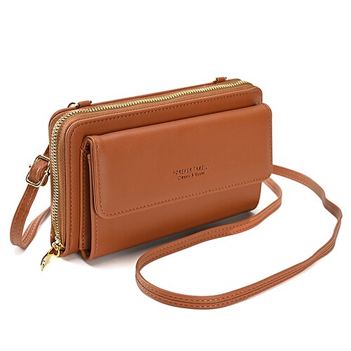 Per donna Borsa a tracolla Portamonete Sacchetto del telefono mobile Portafoglio porta carte di credito pelle sintetica Giornaliero Leggero Tinta unica Nero Bianco Rosa
Per donna Borsa a tracolla Portamonete Sacchetto del telefono mobile Portafoglio porta carte di credito pelle sintetica Giornaliero Leggero Tinta unica Nero Bianco Rosa