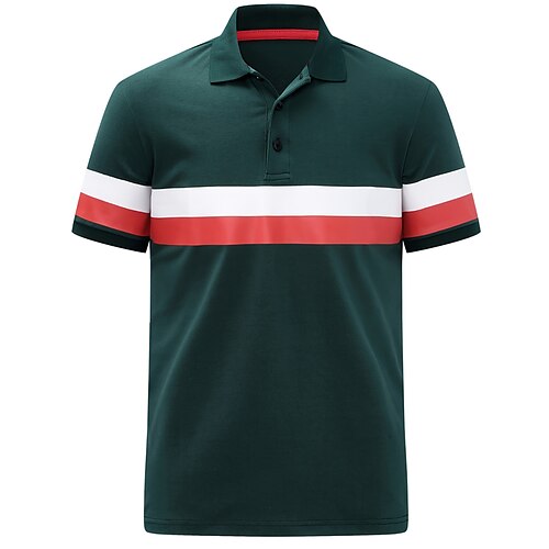 Herre Polo Golftrøje Forretning Afslappet Ribbet polokrave Kort Ærme Gade Stilfuld Patchwork Knap Sommer Fordybningsgrøn Navyblå Polo
Herre Polo Golftrøje Forretning Afslappet Ribbet polokrave Kort Ærme Gade Stilfuld Patchwork Knap Sommer Fordybningsgrøn Navyblå Polo