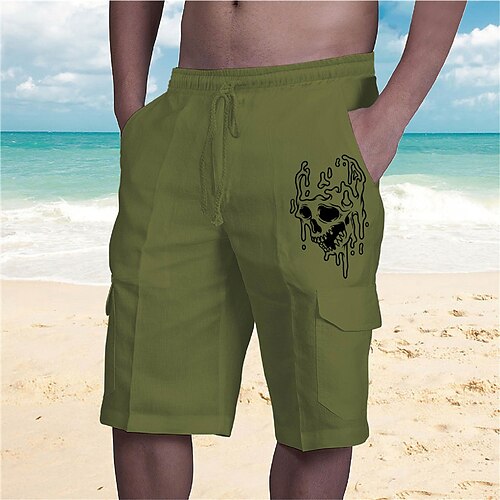 Hombre Pantalón corto Pantalones cortos de verano Pantalones cortos de playa Pantalones cortos holgados Correa Cintura elástica Múltiples bolsillos Graphic Cráneos Transpirable Suave Corto Casual
Hombre Pantalón corto Pantalones cortos de verano Pantalones cortos de playa Pantalones cortos holgados Correa Cintura elástica Múltiples bolsillos Graphic Cráneos Transpirable Suave Corto Casual