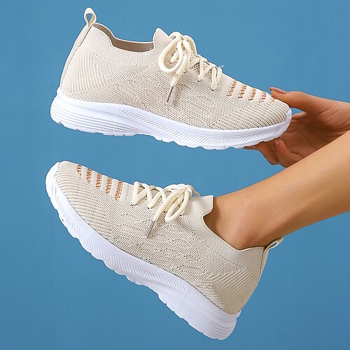 Per donna Scarpe da ginnastica Scarpe Flyknit Giornaliero Al coperto Zeppa Punta tonda Informale Footing Tessitura volante Con lacci intrecciali Tinta unita Nero Arancione Beige
Per donna Scarpe da ginnastica Scarpe Flyknit Giornaliero Al coperto Zeppa Punta tonda Informale Footing Tessitura volante Con lacci intrecciali Tinta unita Nero Arancione Beige