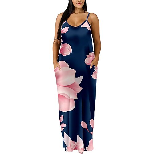 Per donna Plus Size Abito casual Abito con bretelline Floreale Abito lungo Abito lungo Senza maniche Stampa Con bretelline Romantico Giornaliero Blu Primavera Estate L XL XXL 3XL 4XL
Per donna Plus Size Abito casual Abito con bretelline Floreale Abito lungo Abito lungo Senza maniche Stampa Con bretelline Romantico Giornaliero Blu Primavera Estate L XL XXL 3XL 4XL