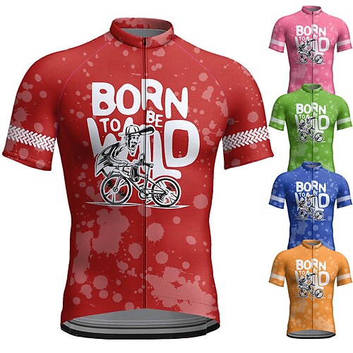 21Grams Herre Cykeltrøje Kortærmet Cykel T-shirt Toppe med 3 baglommer Bjerg Cykling Vej Cykling Åndbart Svedtransporende Hurtigtørrende Refleksbånd Lys pink Rød Blå Polyester Sport Tøj
21Grams Herre Cykeltrøje Kortærmet Cykel T-shirt Toppe med 3 baglommer Bjerg Cykling Vej Cykling Åndbart Svedtransporende Hurtigtørrende Refleksbånd Lys pink Rød Blå Polyester Sport Tøj