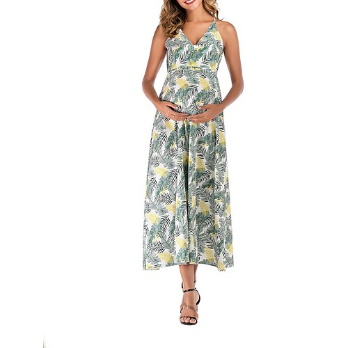 Dame Mammakjole Uformell kjole Sommerkjole Slipkjole Blad Lang kjole Maxikjole Ermeløs Trykt mønster Med stropper Grunnleggende utendørs Lysegrønn Blå Vår Sommer S M L XL XXL
Dame Mammakjole Uformell kjole Sommerkjole Slipkjole Blad Lang kjole Maxikjole Ermeløs Trykt mønster Med stropper Grunnleggende utendørs Lysegrønn Blå Vår Sommer S M L XL XXL