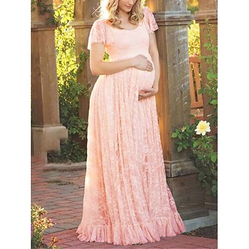 Per donna Abito di maternità Vestito da festa Vestito svasato Abito da servizio fotografico Tinta unica Abito lungo Abito lungo Manica corta Pizzo Con balze Girocollo Di tendenza Feste Bianco Rosa
Per donna Abito di maternità Vestito da festa Vestito svasato Abito da servizio fotografico Tinta unica Abito lungo Abito lungo Manica corta Pizzo Con balze Girocollo Di tendenza Feste Bianco Rosa