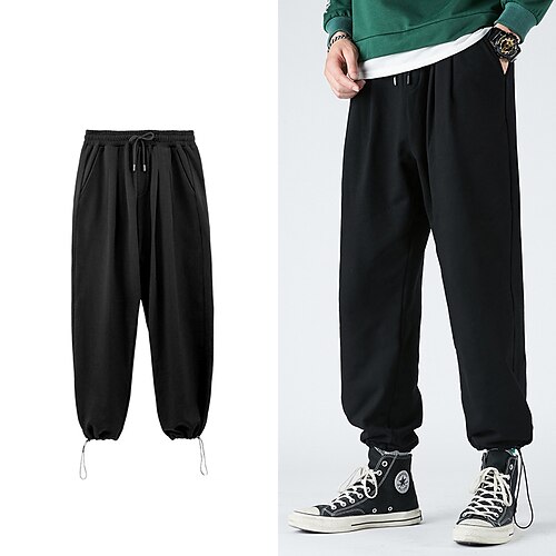 Herre Joggingbukser Bukser Casual bukser Lomme Snørelukning Elastisk Talje Vanlig Komfort Åndbart Sport & Udendørs Daglig Ferie Basale Mode Sort Mikroelastisk
Herre Joggingbukser Bukser Casual bukser Lomme Snørelukning Elastisk Talje Vanlig Komfort Åndbart Sport & Udendørs Daglig Ferie Basale Mode Sort Mikroelastisk