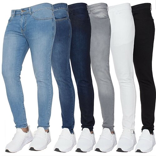 Herre Jeans Mager Bukser Denimbukser Lomme Ensfarget Komfort Anvendelig utendørs Daglig Stilfull Fritid Mager Svart Mørkeblå Elastisk
Herre Jeans Mager Bukser Denimbukser Lomme Ensfarget Komfort Anvendelig utendørs Daglig Stilfull Fritid Mager Svart Mørkeblå Elastisk